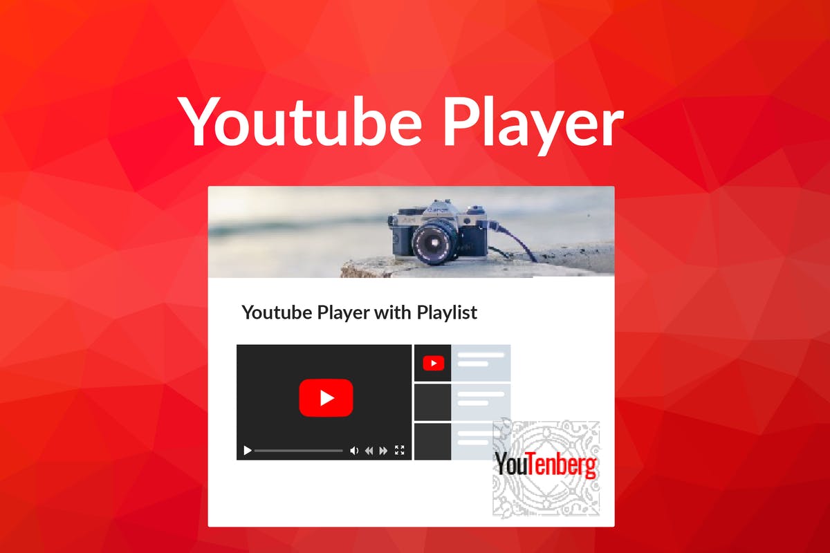 Youtenberg - Gutenberg YouTube Player with Playlis