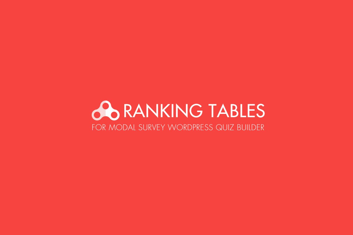 Modal Survey -  Ranking Tables