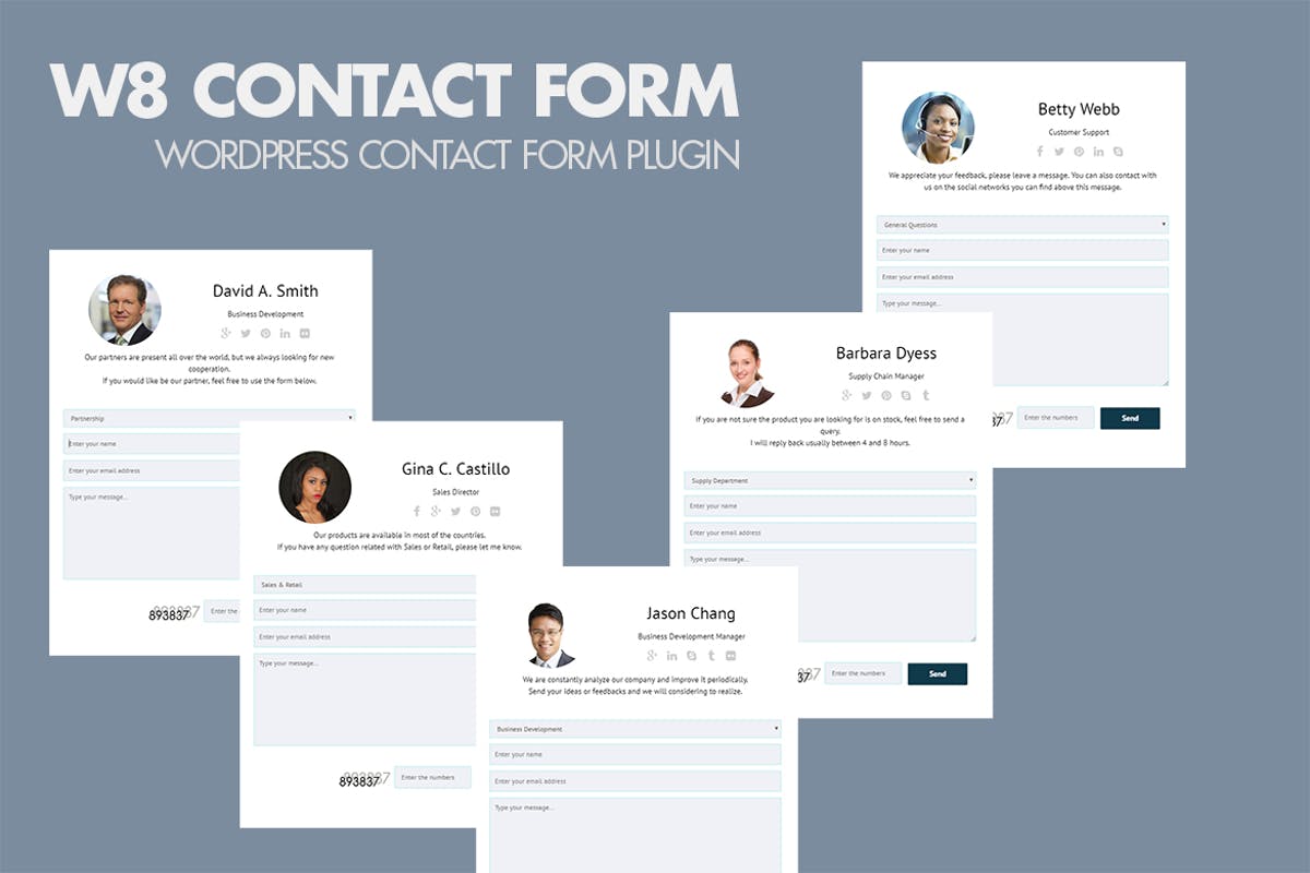 W8 Contact Form - WordPress Contact Form Plugin