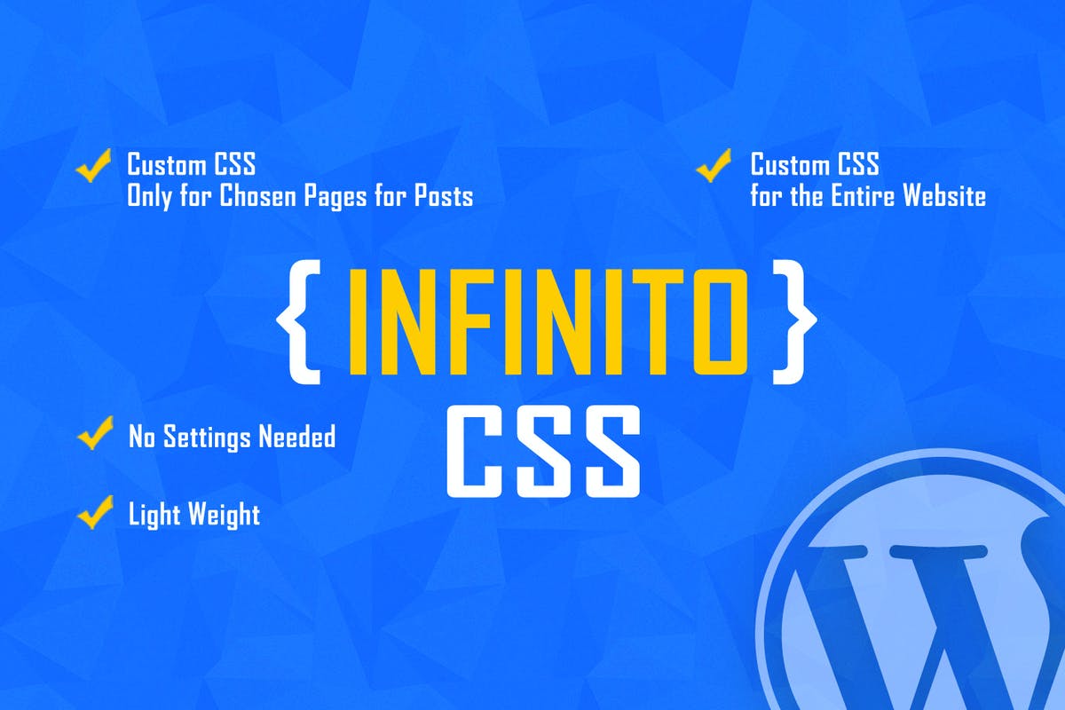 INFINITO - Custom CSS for Chosen Pages and Posts