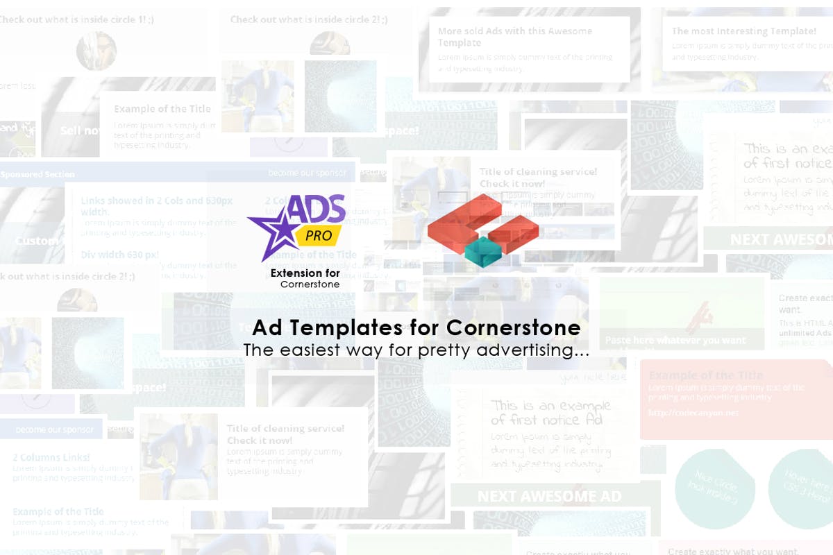 Cornerstone Extension - Ad Templates
