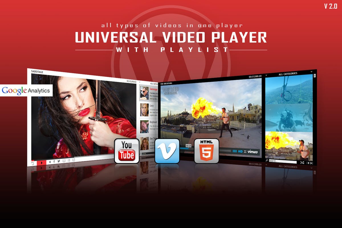 Universal Video Player - WordPress Plugin