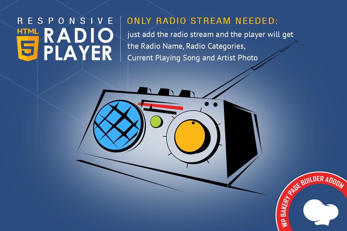 Visual Composer Addon - HTML5 Radio Player