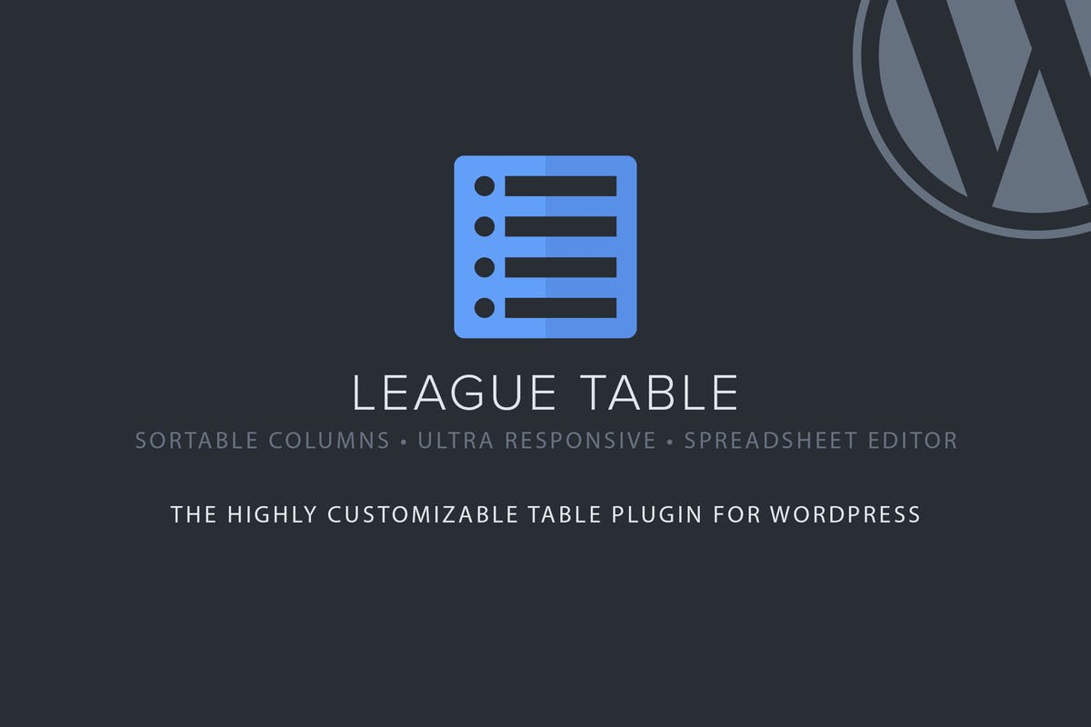 League Table for WordPress Plugin