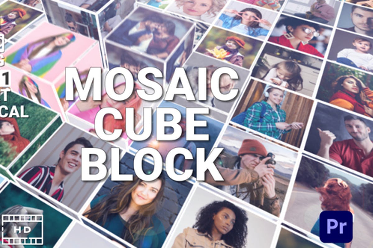 Mosaic Cube Block for Premiere Pro