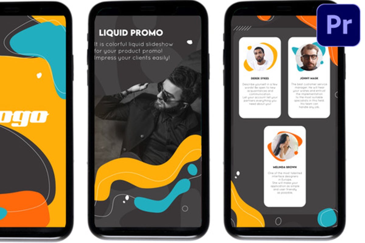 Liquid Promo Stories Slideshow | Premiere Pro MOGRT