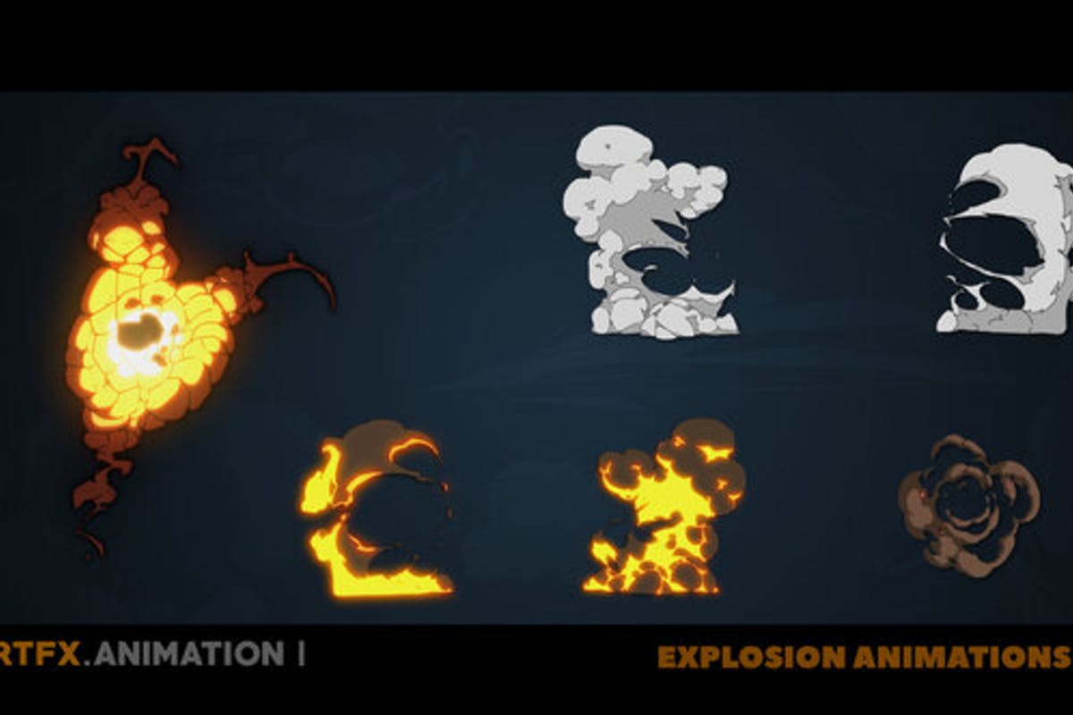 Explosion 2D FX animations [Premiere Pro]