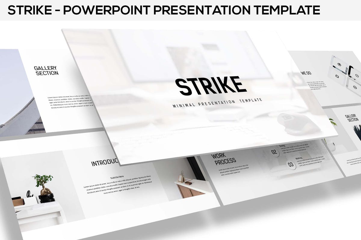 Strike - Minimal Powerpoint Template