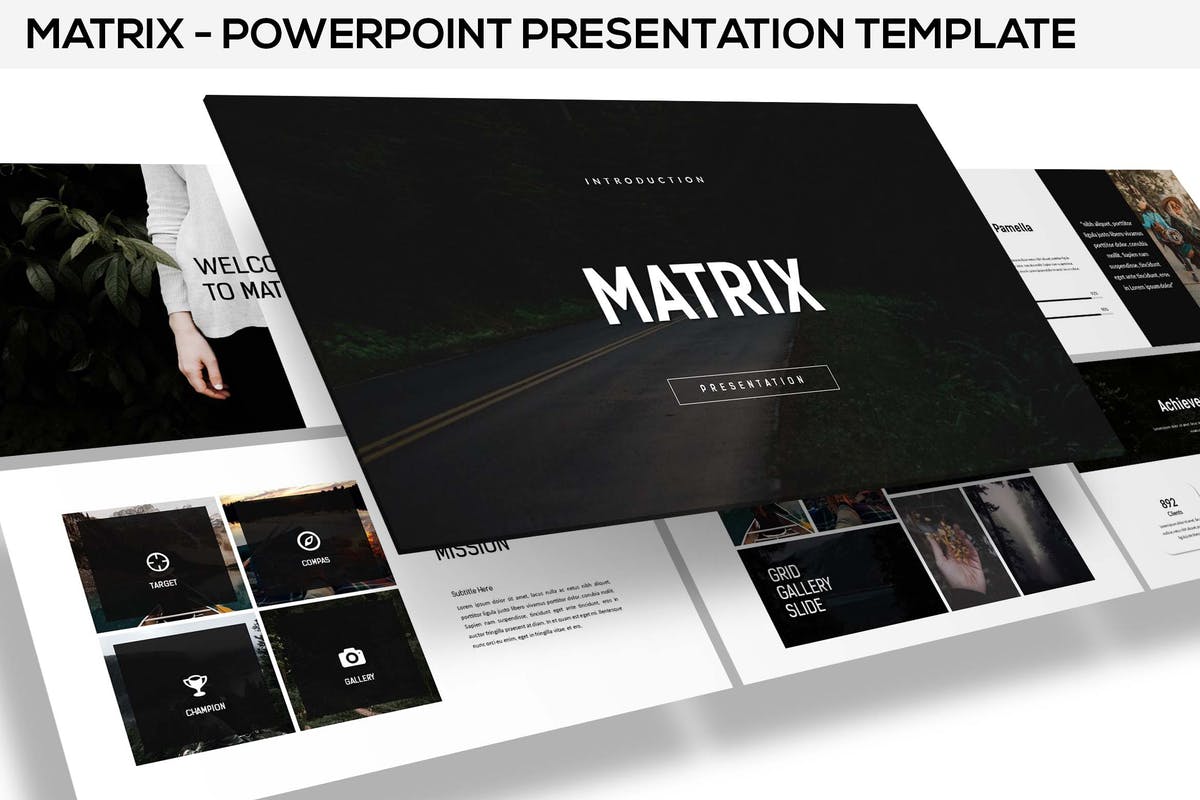 Matrix - minimal powerpoint presentation