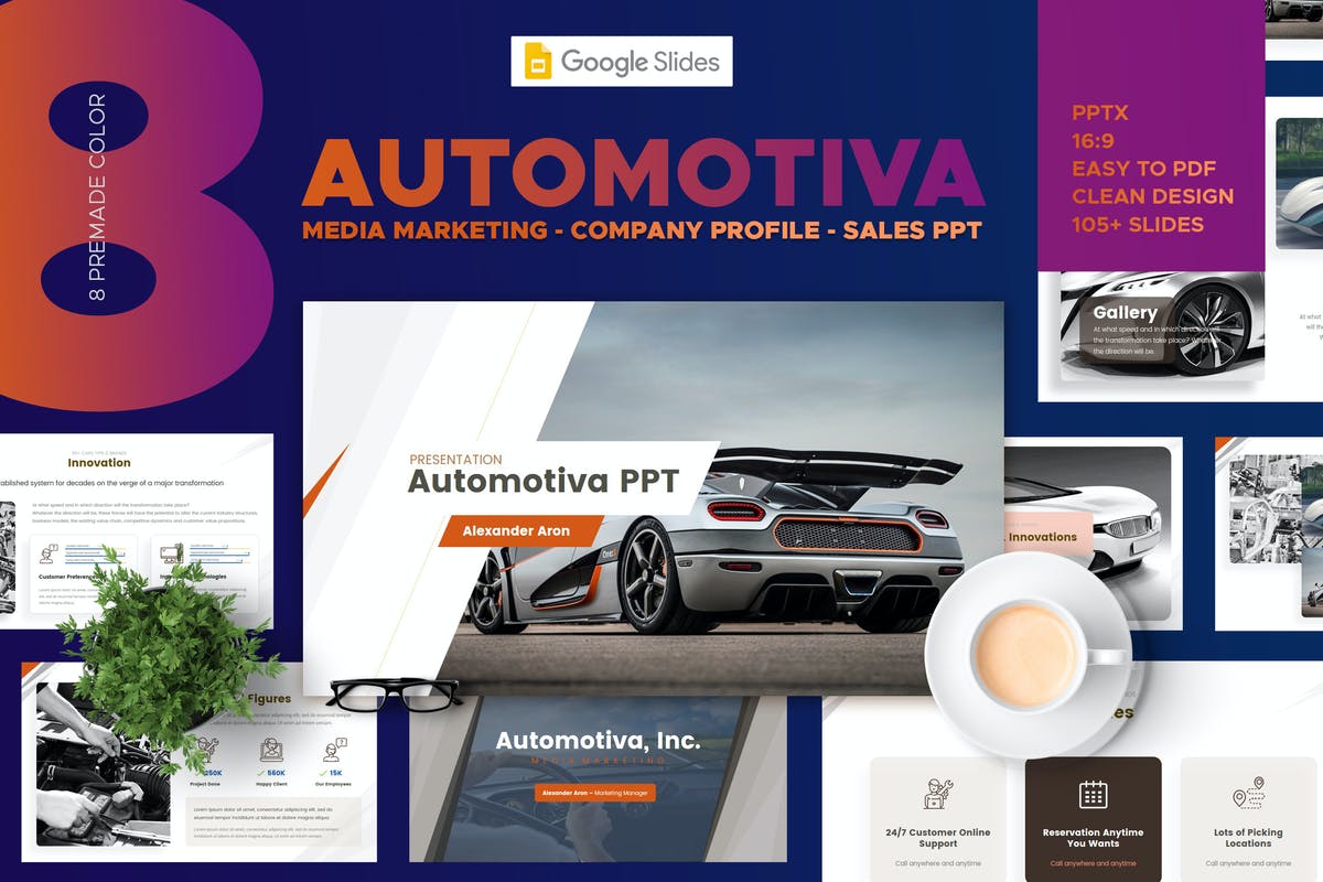 Automotive Media Marketing - Google Slides