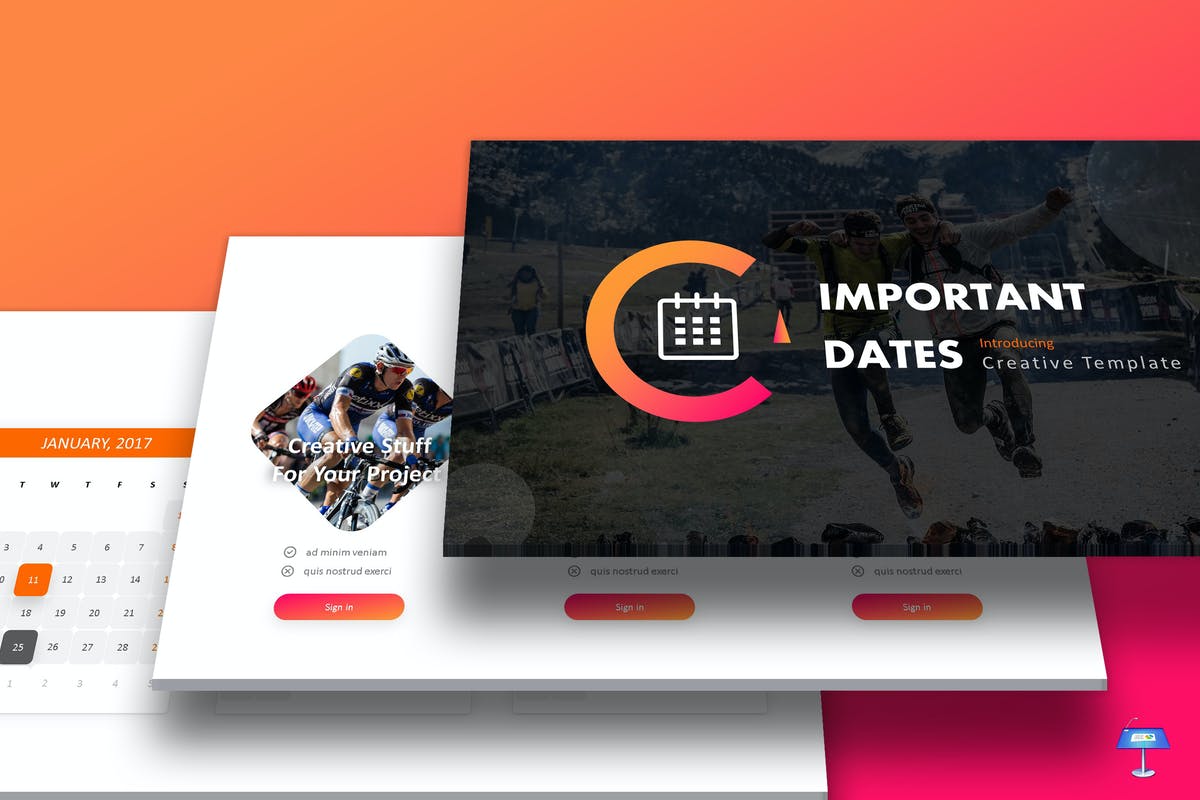 Important Dates - Keynote Template