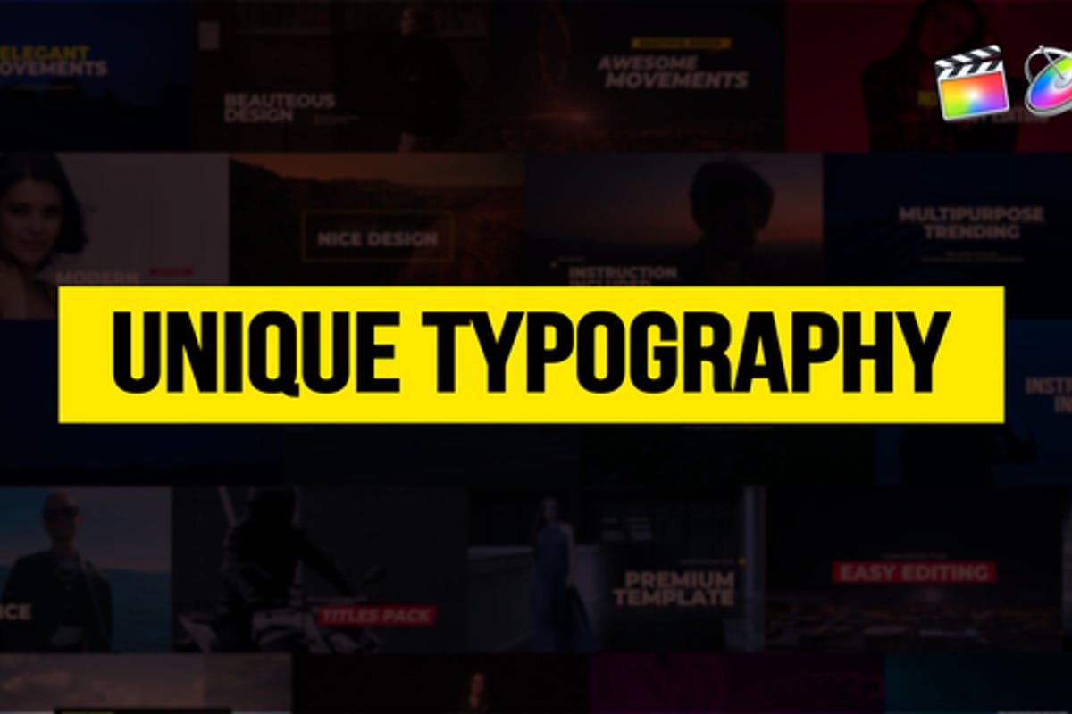 Unique Typography for Final Cut Pro