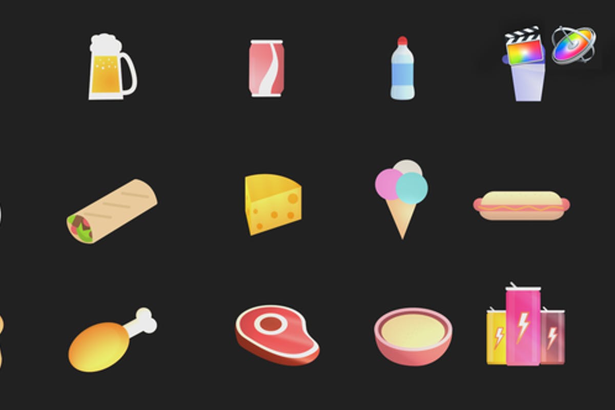 Foods and Drink Icons Pack