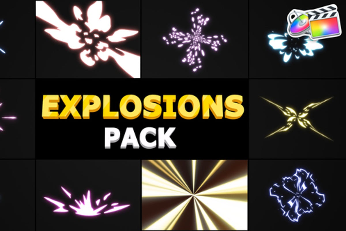 Cartoon Explosions Pack Final Cut Pro
