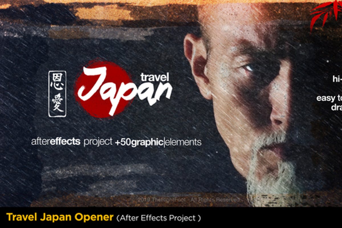 Travel Japan Tradition Opener for After Effects