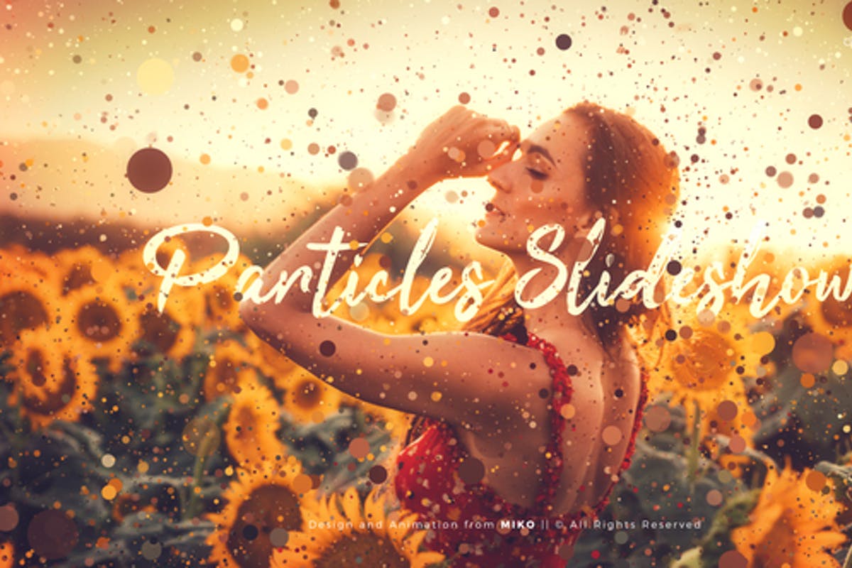 Particles Slideshow for After Effects