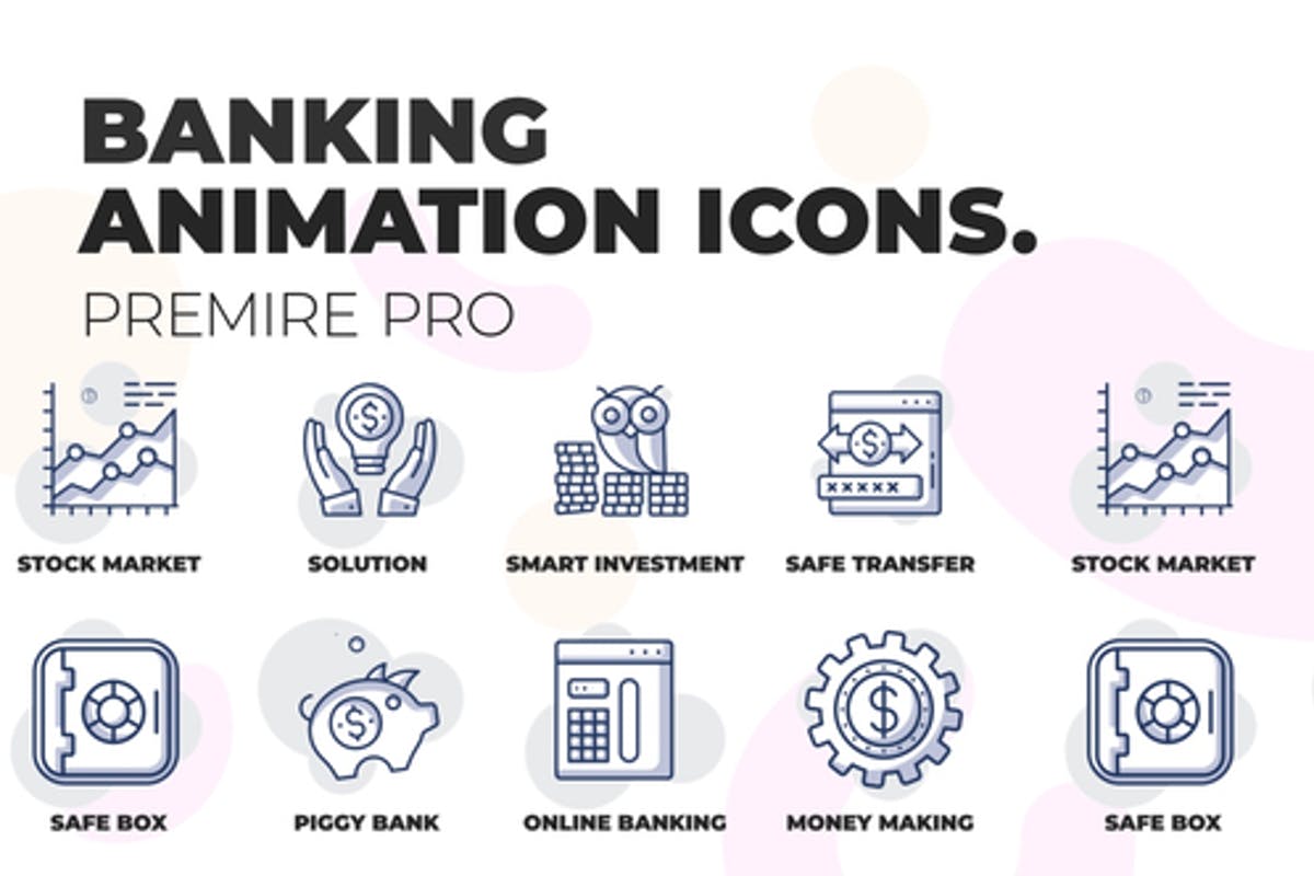 Banking & Finance - Animation Icons (MOGRT)