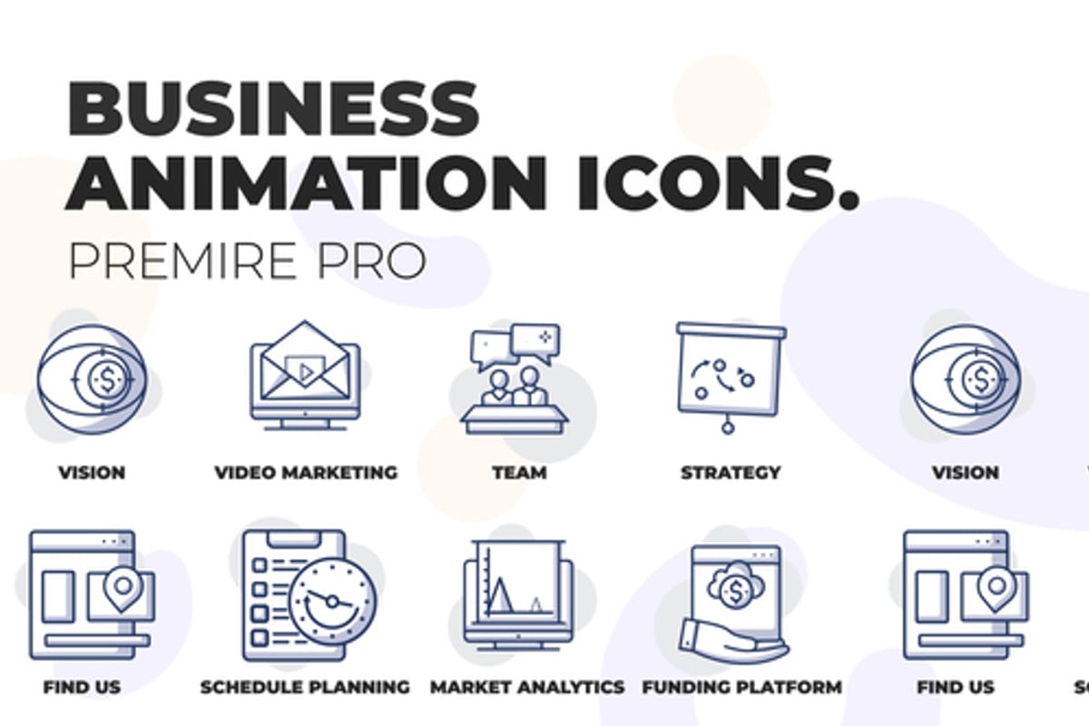 Business & Marketing - Animation Icons (MOGRT)