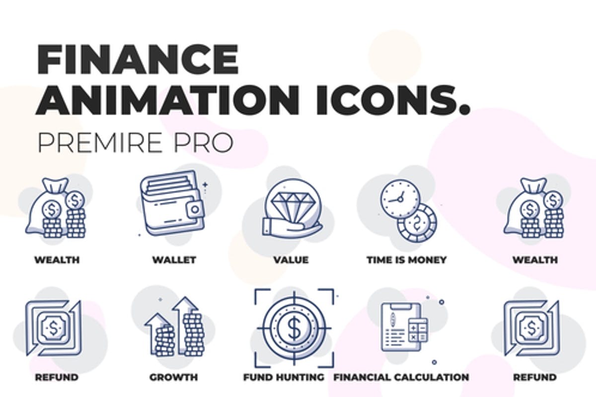 Finance & Banking - Animation Icons (MOGRT)