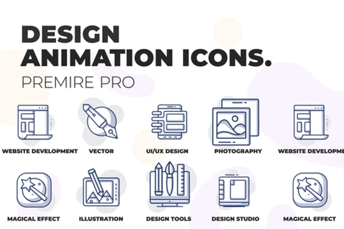 Graphic design - Animation Icons (MOGRT)