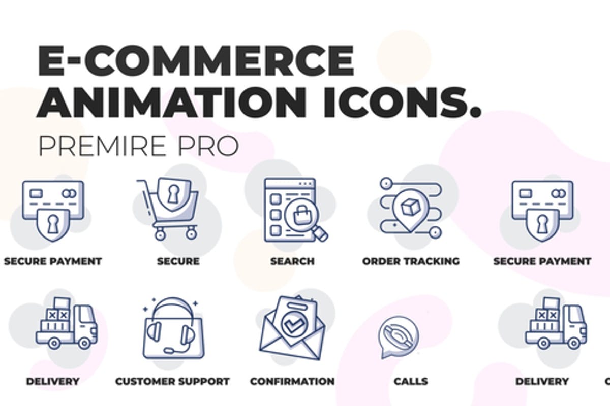 E-сommerce - Animation Icons (MOGRT)