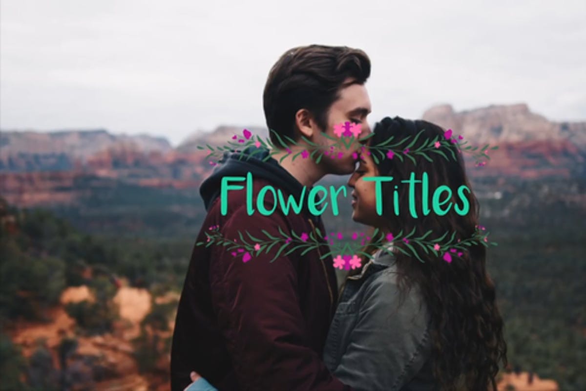 Flower Titles for DaVinci Resolve