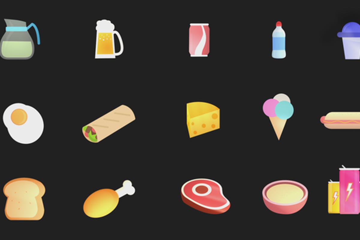 Foods and Drinks Icon Pack