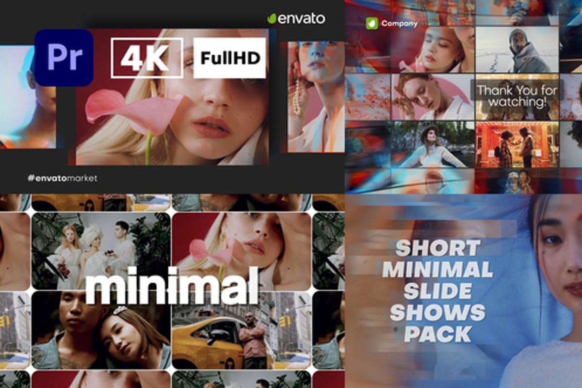 Short Minimal Slideshows Pack. Vol7 Premiere Pro
