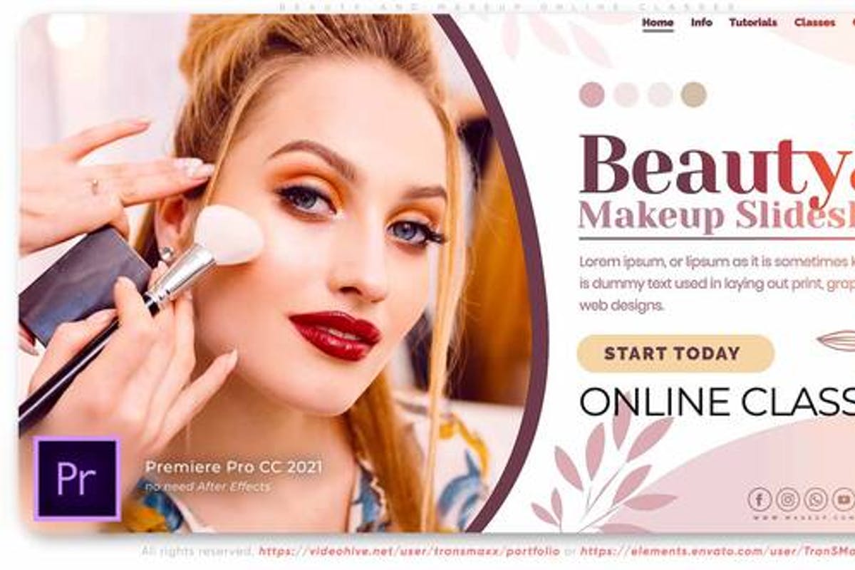 Beauty and Makeup. Online Classes