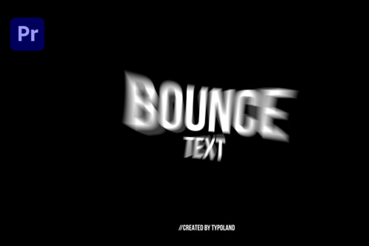 100+ Bounce Text Animations for Premiere Pro