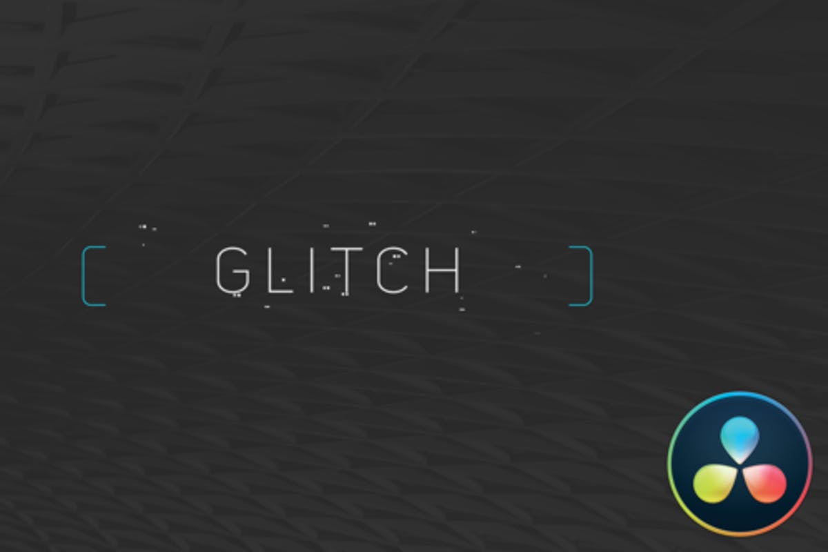 Minimal Glitch Titles for DaVinci Resolve