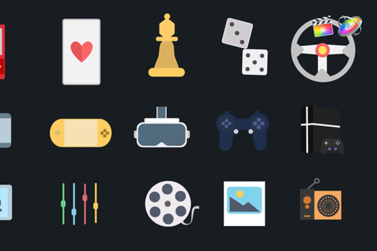 Multimedia and Gaming Icons for Final Cut Pro