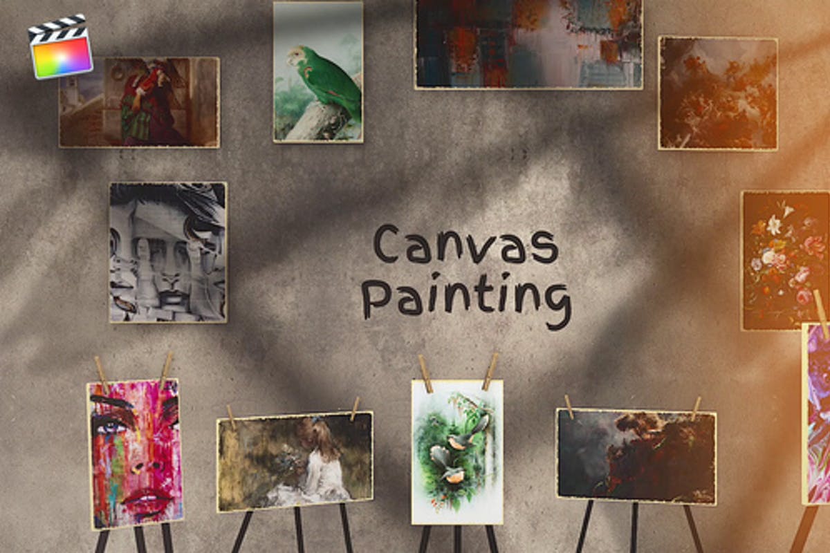 Canvas Painting Gallery for Final Cut Pro