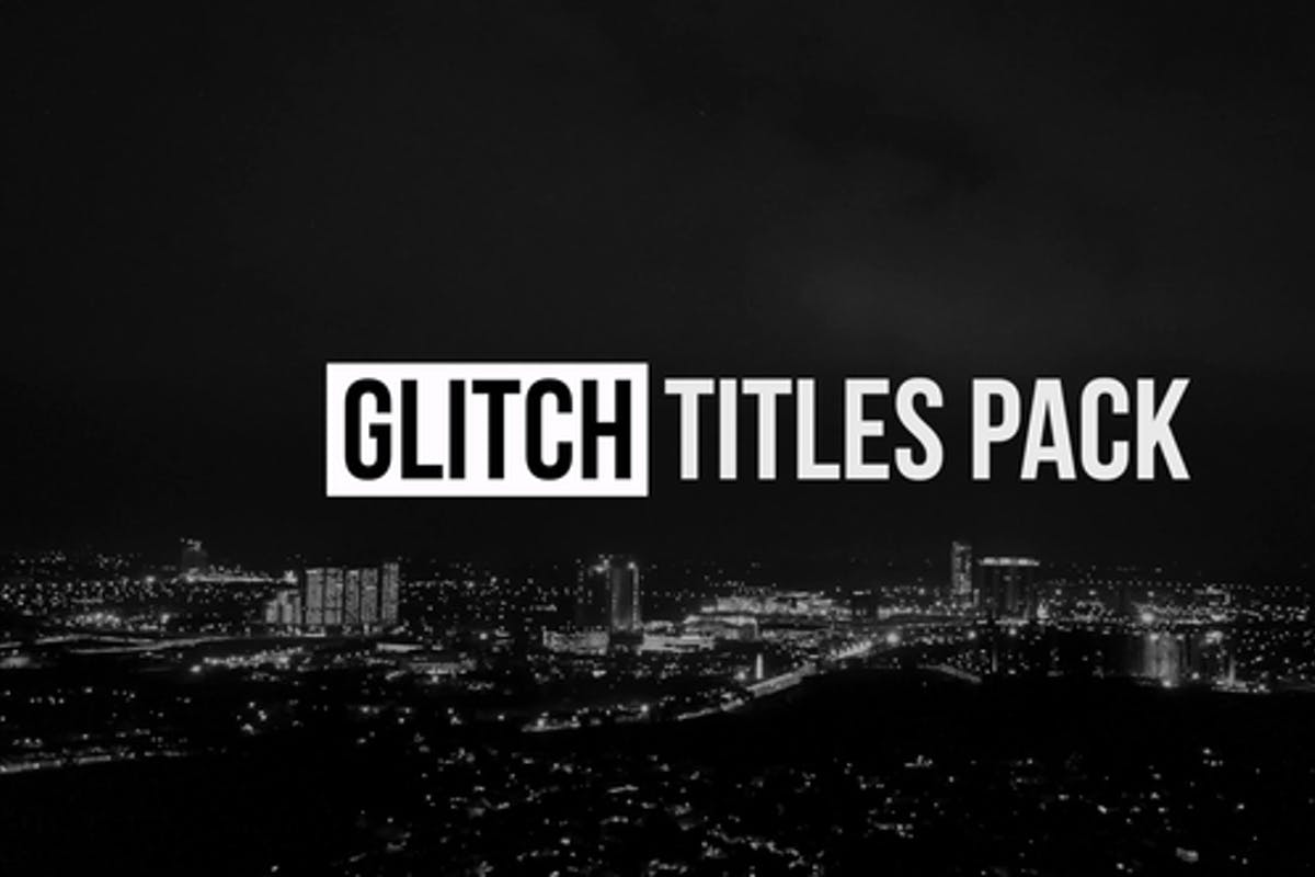 Glitch Titles for Final Cut Pro