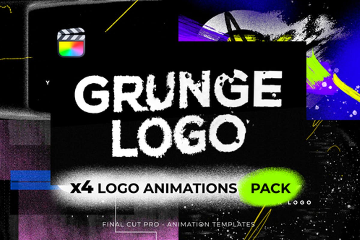 Logo Reveal Pack - Grunge Intros for Final Cut Pro