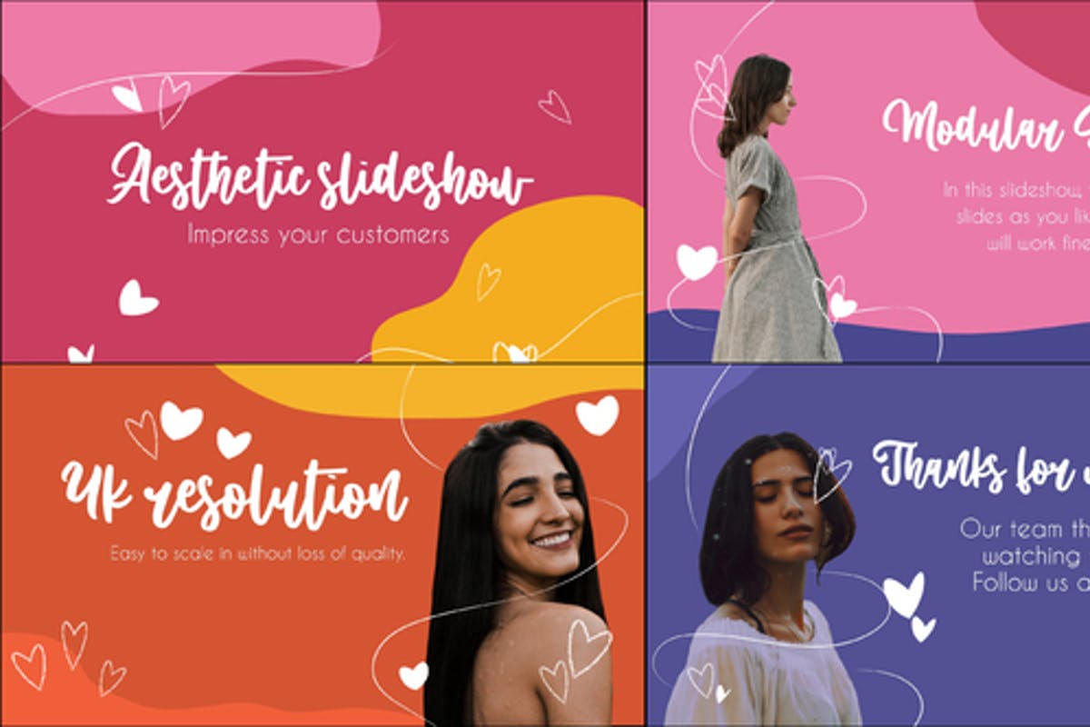 Aesthetic Colorful Slideshow Stories After Effects
