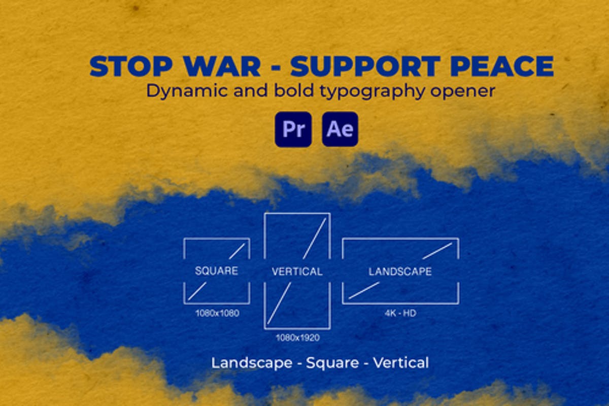 Stop War - Support Peace for After Effects