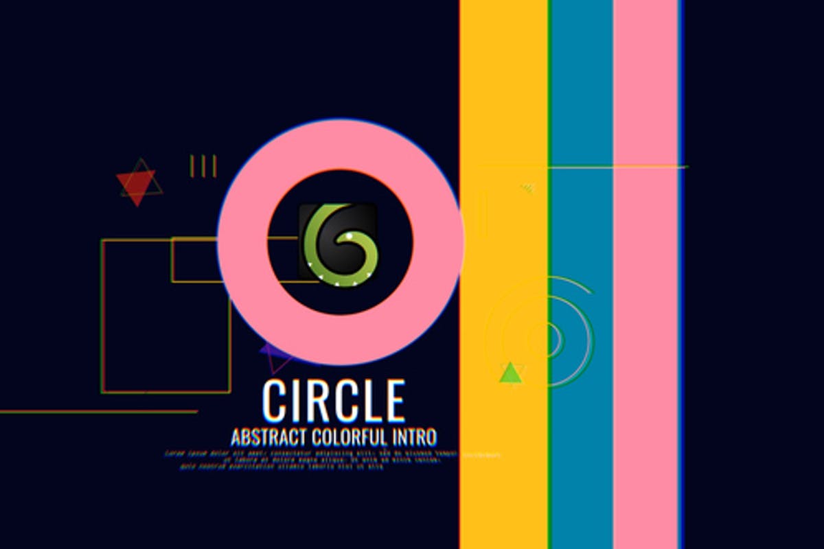Abstract Colorful Intro for After Effects