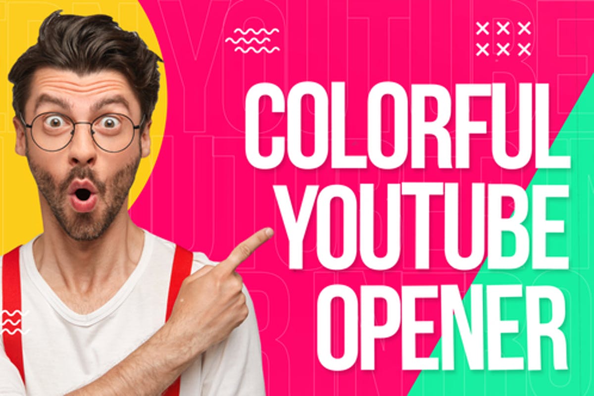 Colorful Youtube Opener for Premiere Pro