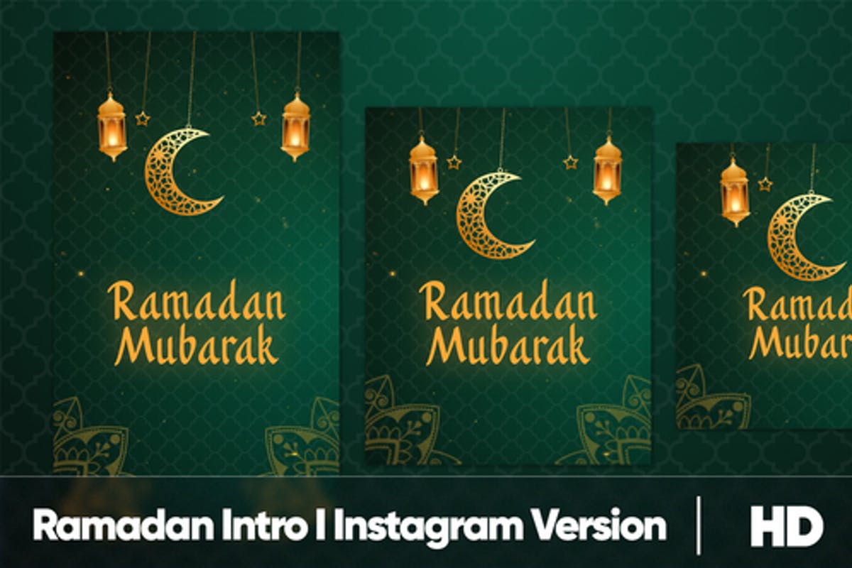 Ramadan Intro Instagram Version  MOGRT for Premiere Pro