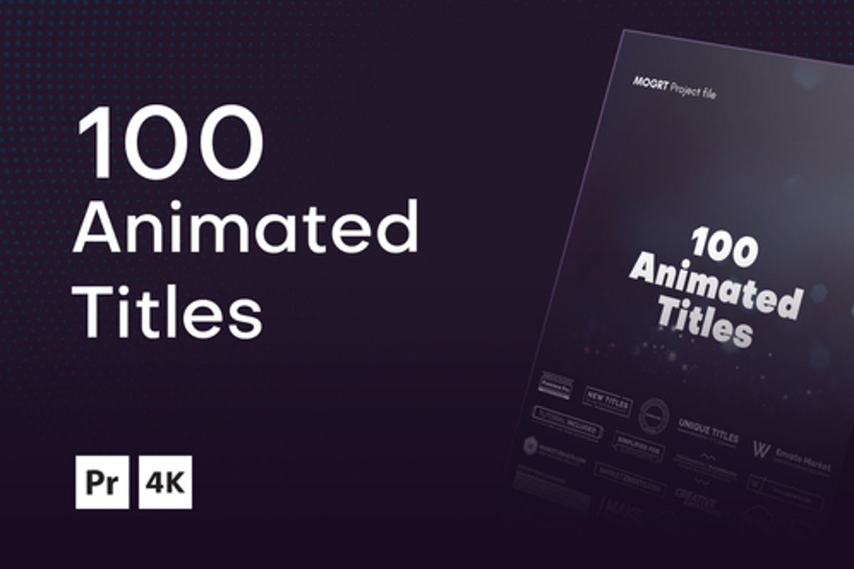 100 Animated Titles for Premiere Pro