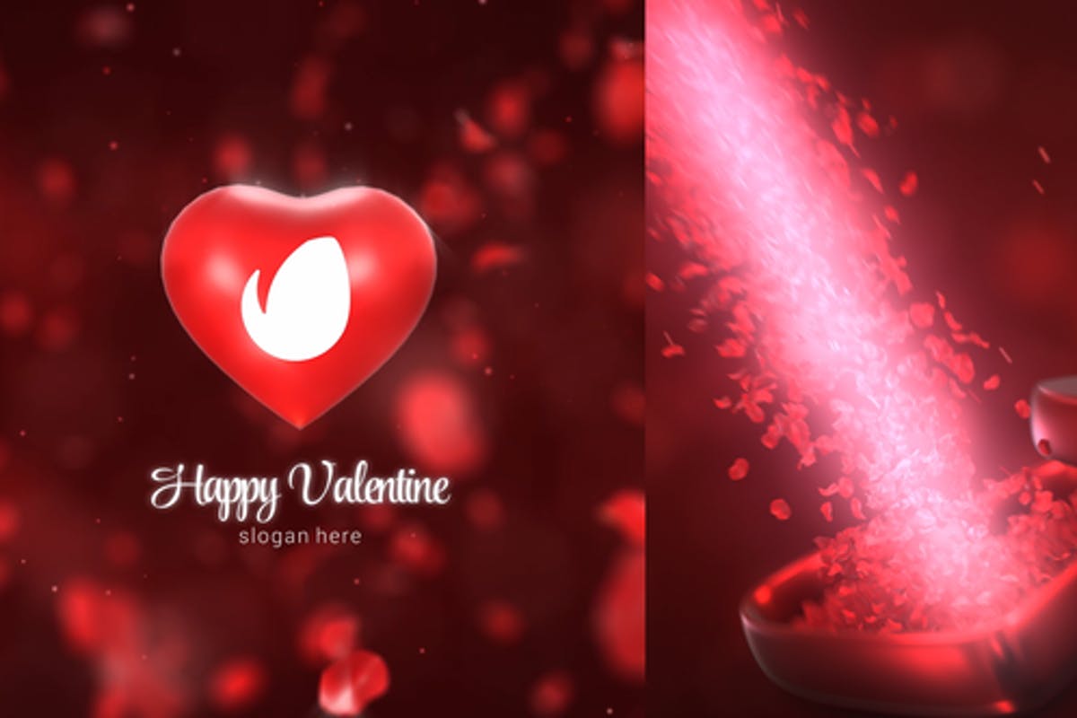 Valentine Sweet Logo Reveal for DaVinci Resolve
