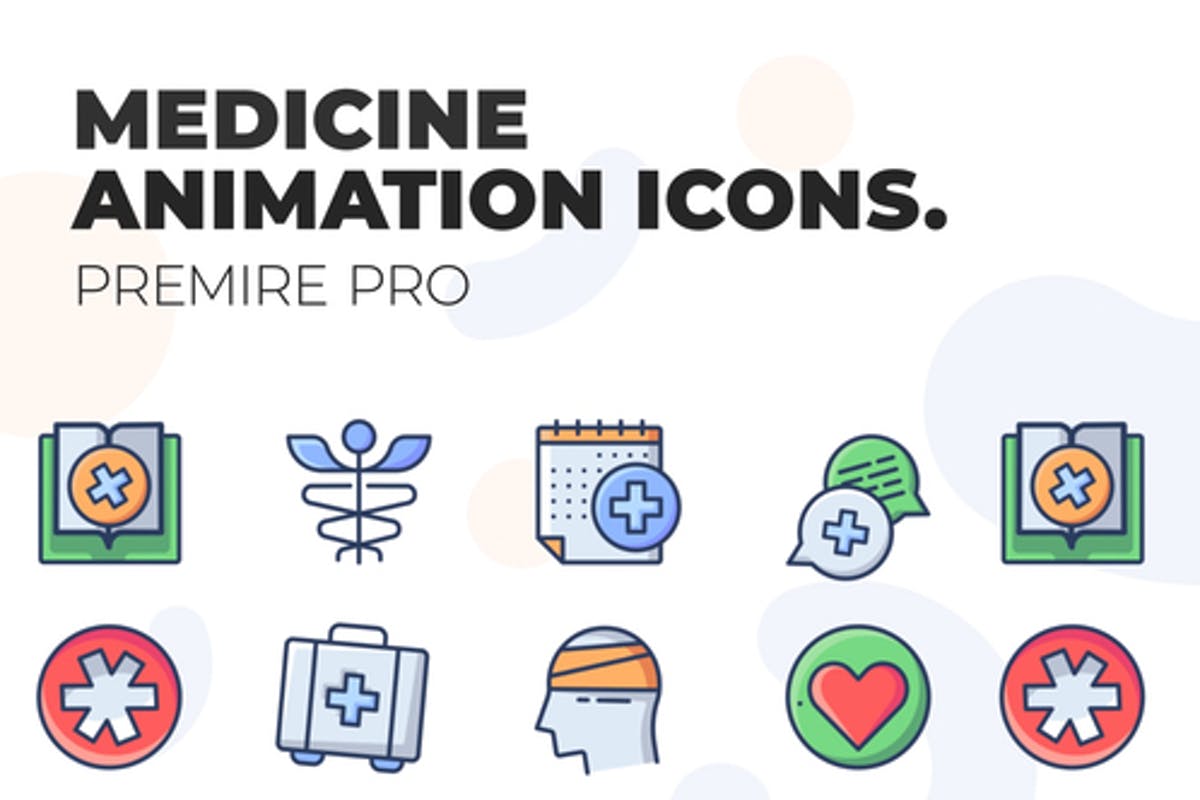 Medicine - MOGRT UI Icons for Premiere Pro