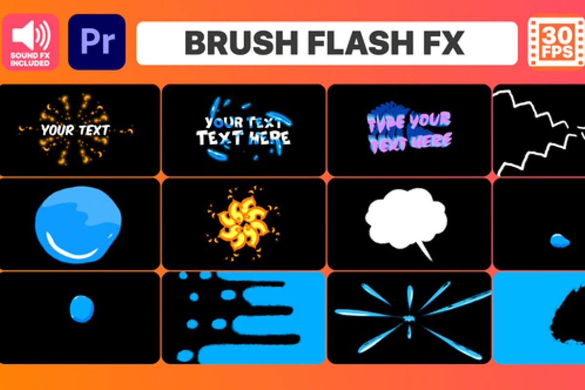 Brush Flash FX for Premiere Pro