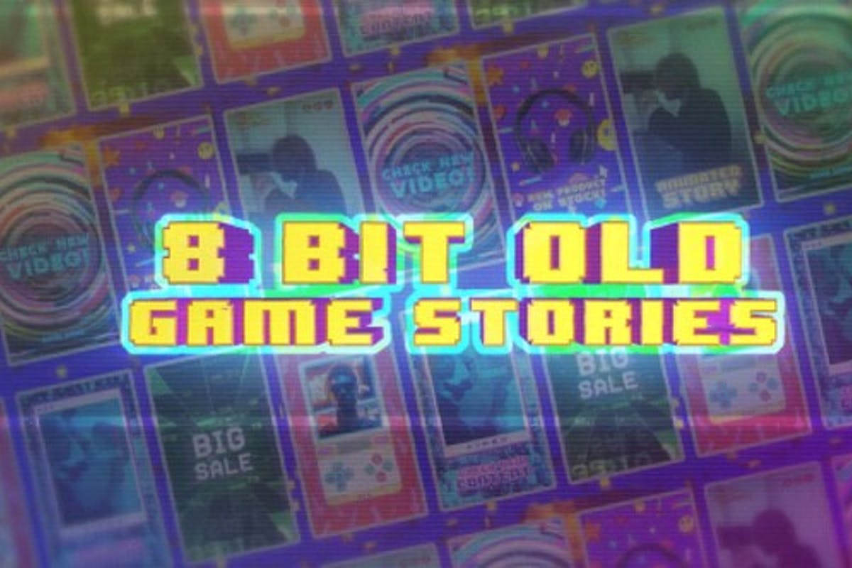 8 Bit Old Game Social Media Stories - MOGRT