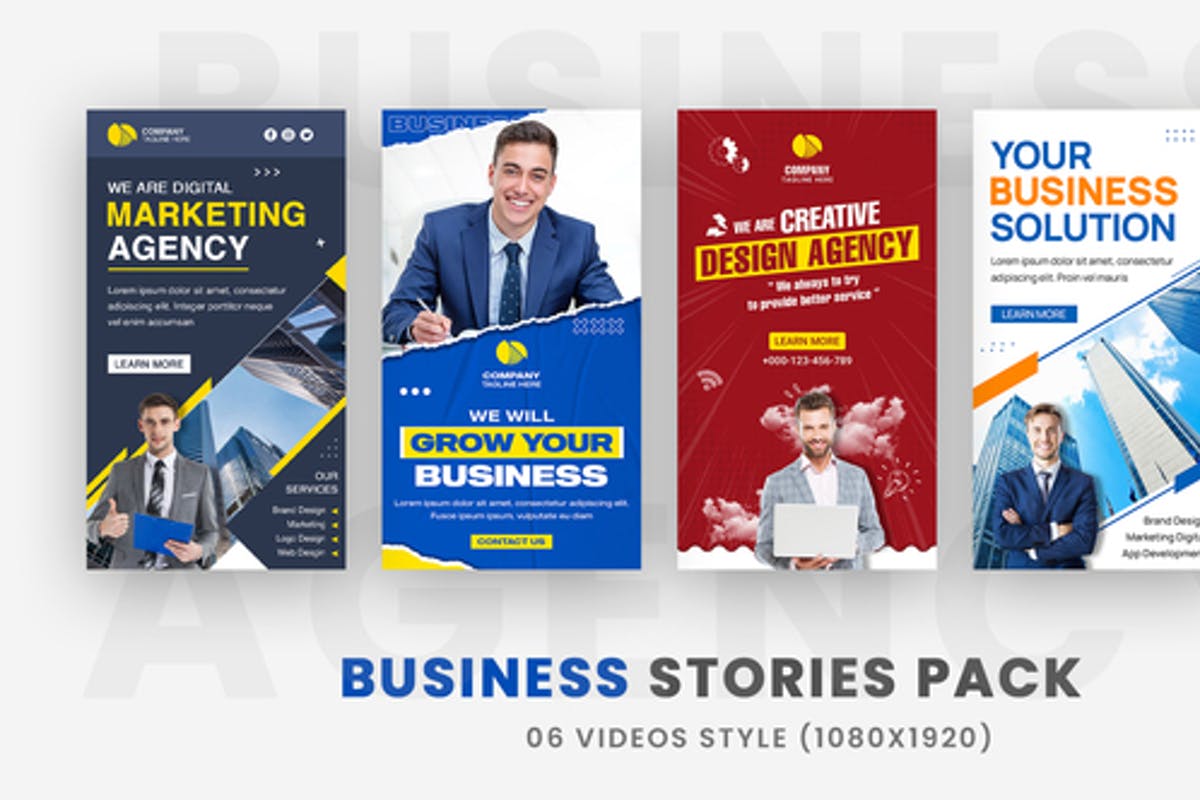 Corporate Business Company Promo Stories For Premiere Pro