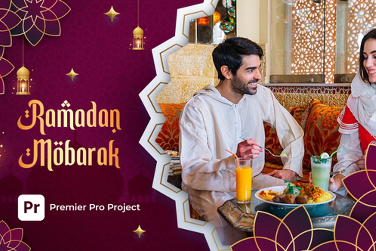 Ramadan Kareem Intro MOGRT For Premiere Pro