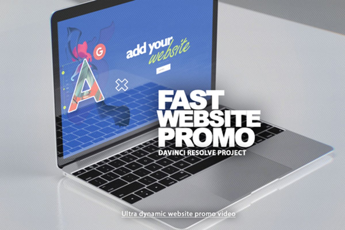 Fast Website Promo DaVinci Resolve Template
