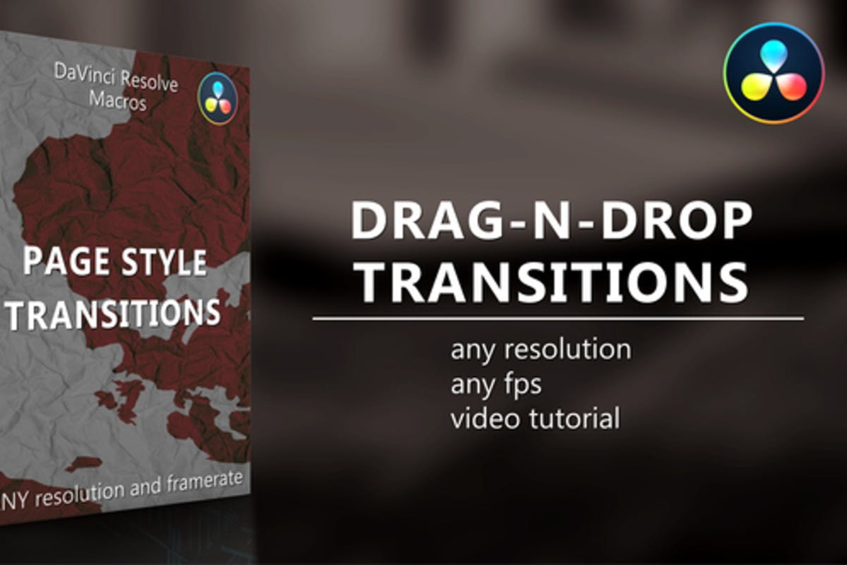 Page Style Transitions for DaVinci Resolve