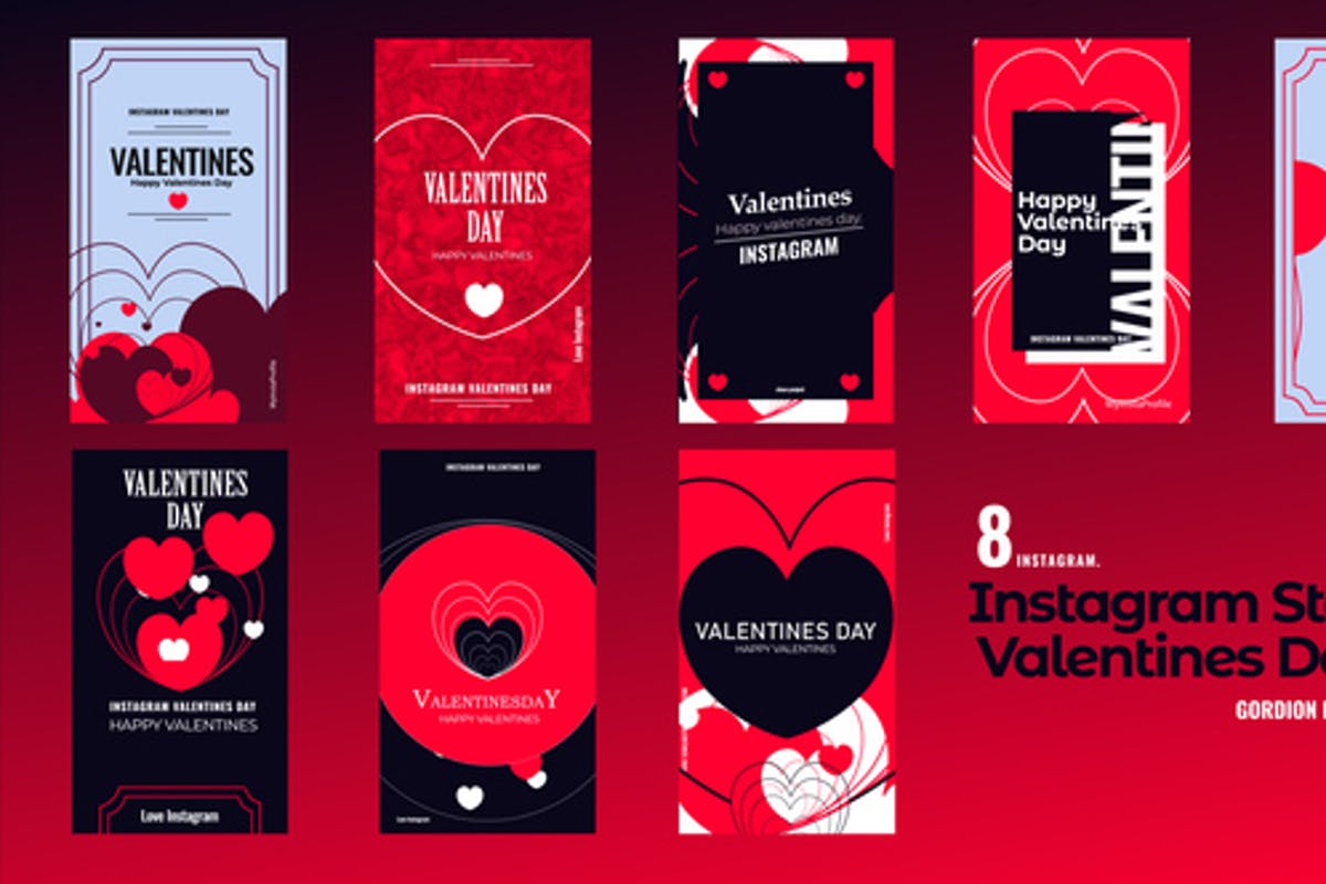 Valentines Day Instagram Stories For DaVinci Resolve